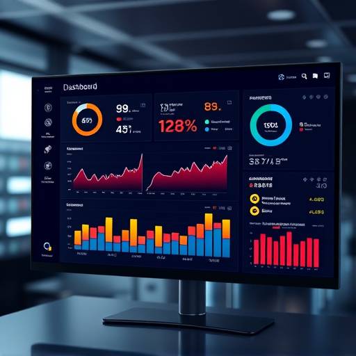 Data visualization dashboard on a screen, representing the Data Science course